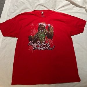 “May the force be with you” Chewbacca Star Wars T-shirt! Size 2X, New!
